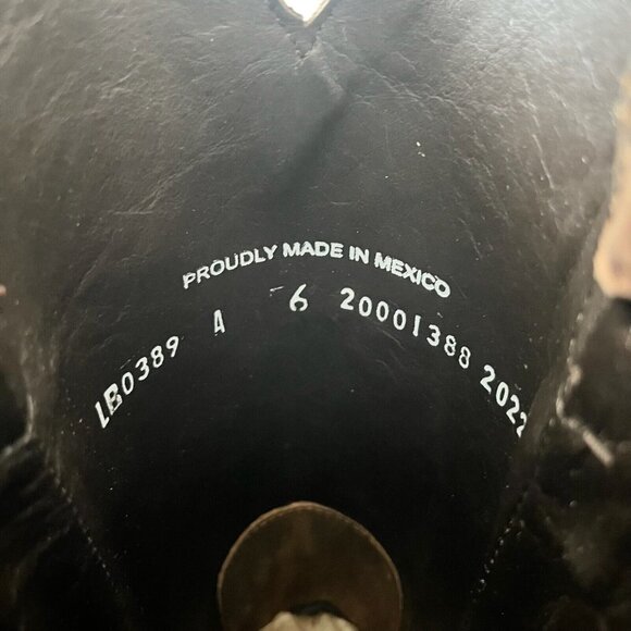 NEW Lane SARATOGA Womens Cowboy Boots 6 Brown Leather Western Cowgirl Mid Calf - Picture 12 of 14